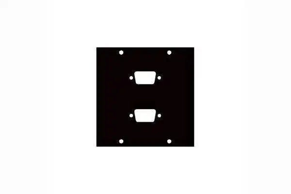 Middle Atlantic Two DB9 Punchout Panel - 2DB9 Racks Middle Atlantic