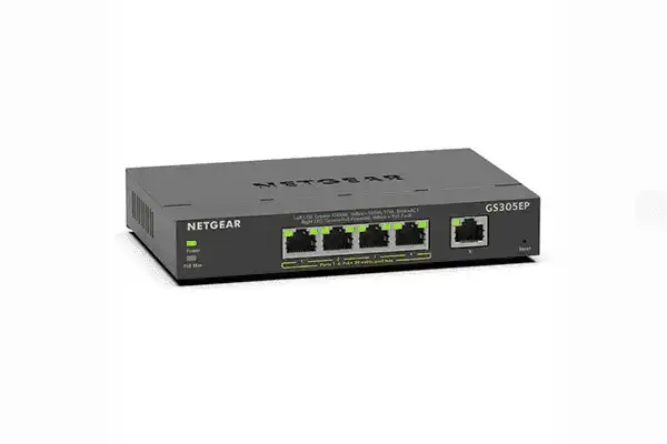 Netgear GS305EPP 5-Port Gigabit PoE+ Compliant Managed Switch Networking Netgear