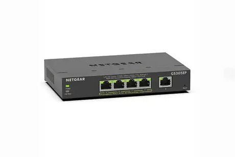 Netgear GS305EPP 5-Port Gigabit PoE+ Compliant Managed Switch Networking Netgear