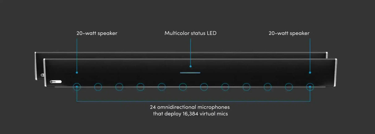 Nureva HDL410-B-2 audio conferencing system (Black) Video Conferencing Nureva