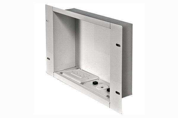 Peerless-AV In-Wall Metal Box Large with 1 Knock Out and Power Outlet for A/V Access - IBA2AC-W Video Peerless-AV