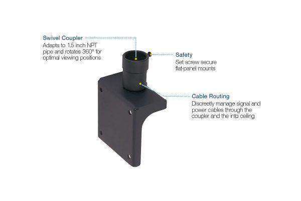 Premier Mounts PSD-S Single-Display Swivel Adapter TV & Monitor Mounts Premier Mounts