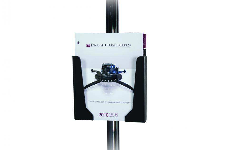 Premier Mounts PSD-SBH Brochure Holder for Single-Pole Carts and Stands TV & Monitor Mounts Premier Mounts