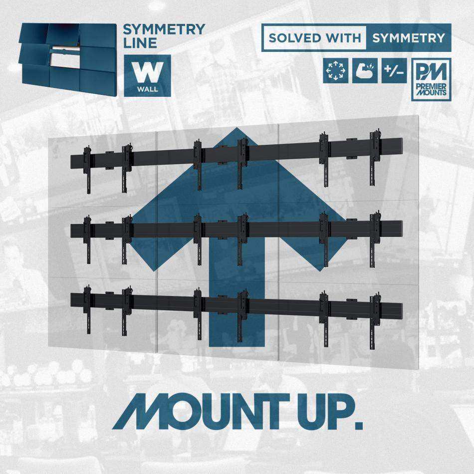 Premier Mounts SYM-IB-75B Symmetry Interface Bar 75 inch (Black) TV & Monitor Mounts Premier Mounts