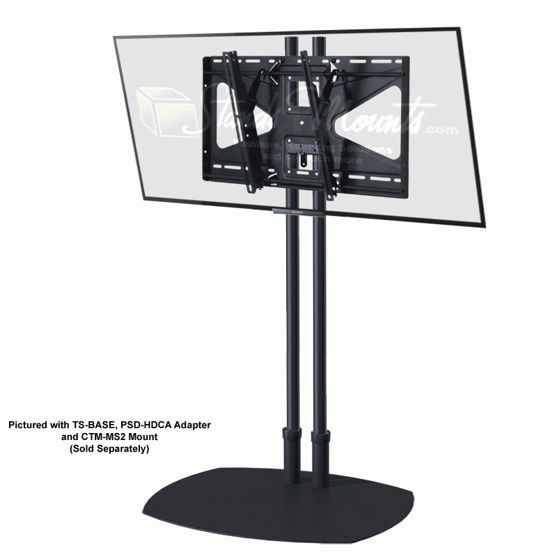 Premier Mounts T72B 72" Black Replacement Poles Work With Dual Pole Carts and Stands TV & Monitor Mounts Premier Mounts