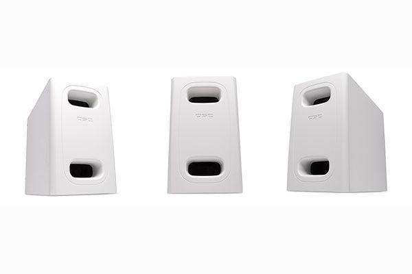 QSC 6.5" DualVoiceCoil Surface Subwoofer/HiPass Out-70/100V-Bypass/Lo-Z Mono/Stereo/Surface Install (White) - AD-S.SUB-WH Speakers QSC