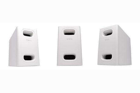 QSC 6.5" DualVoiceCoil Surface Subwoofer/HiPass Out-70/100V-Bypass/Lo-Z Mono/Stereo/Surface Install (White) - AD-S.SUB-WH Speakers QSC