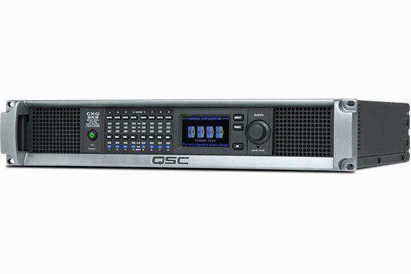 QSC 8-Channel 1000W/CH Q-SYS Network Amplifier, Lo-Z, 70V, 100V direct drive, FlexAmp™, with Mic/line Inputs, 100-240V.- CX-Q 8K8 Audio Amplifiers QSC
