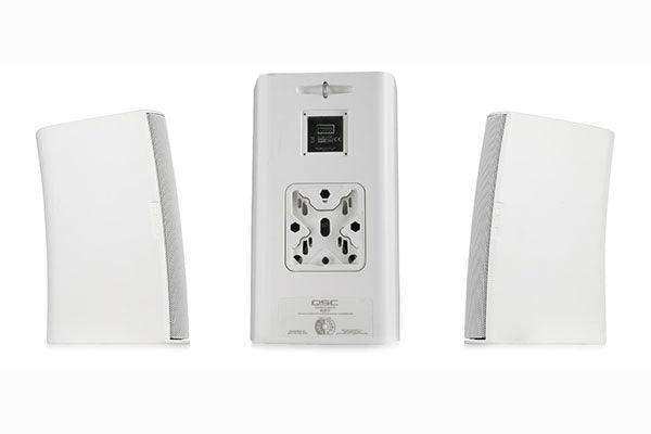 QSC Acoustic Design Series 8" 2-Way 200W Surface-Mount Loudspeaker (Single, White) - AD-S8T-WH Speakers QSC