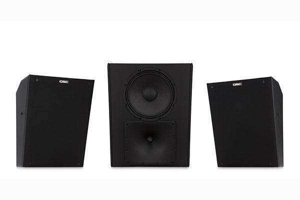 QSC Cinema surround loudspeaker, 10" 2-way, 90°H x 90°V (Pair) - SR-1020 Speakers QSC