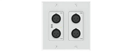QSC Dante network audio wall plate 4x2 mic/line I/O (Attero Tech) - unDX4I Audio Signal Processing QSC