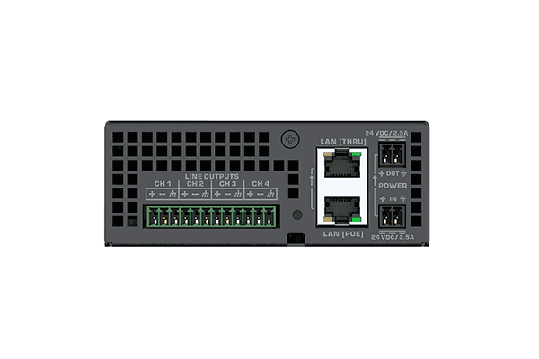 QSC Four (4) line outputs - QIO-L4o Room Control QSC