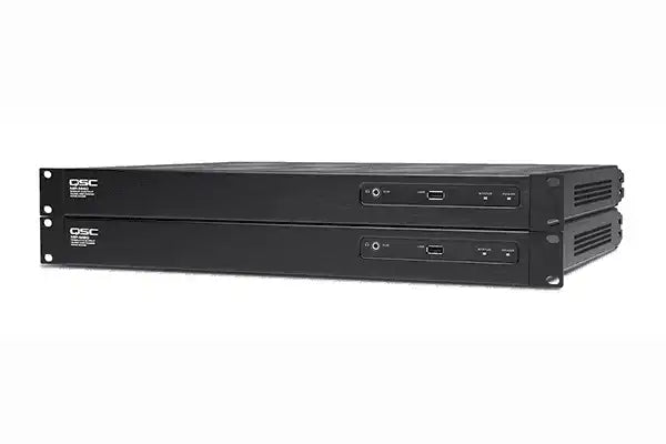 QSC MP-M40 Digital Business Music and Paging Zone Mixer/Processor, 8 Inputs and 4 Outputs Intercoms QSC