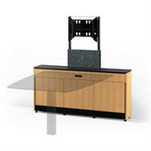 Salamander D1/338AM1/SN/GO/BK Unifi Huddle 3-5 pr cabinet Sienna-Gray Oak veneer Single Mount Racks Salamander Designs