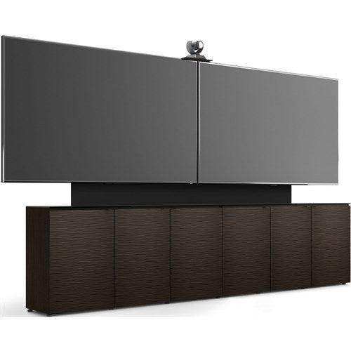 Salamander D1/367AM2/BL/WE 6-Bay Low Profile wall cabinet Single Mount & Camera Belin/Wenge Racks Salamander Designs