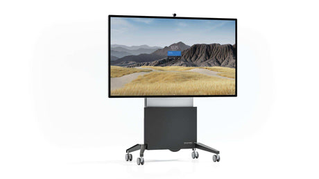 Salamander Surface Hub 2S X-Large Electric Lift Mobile Display Stand, Gray Racks Salamander Designs