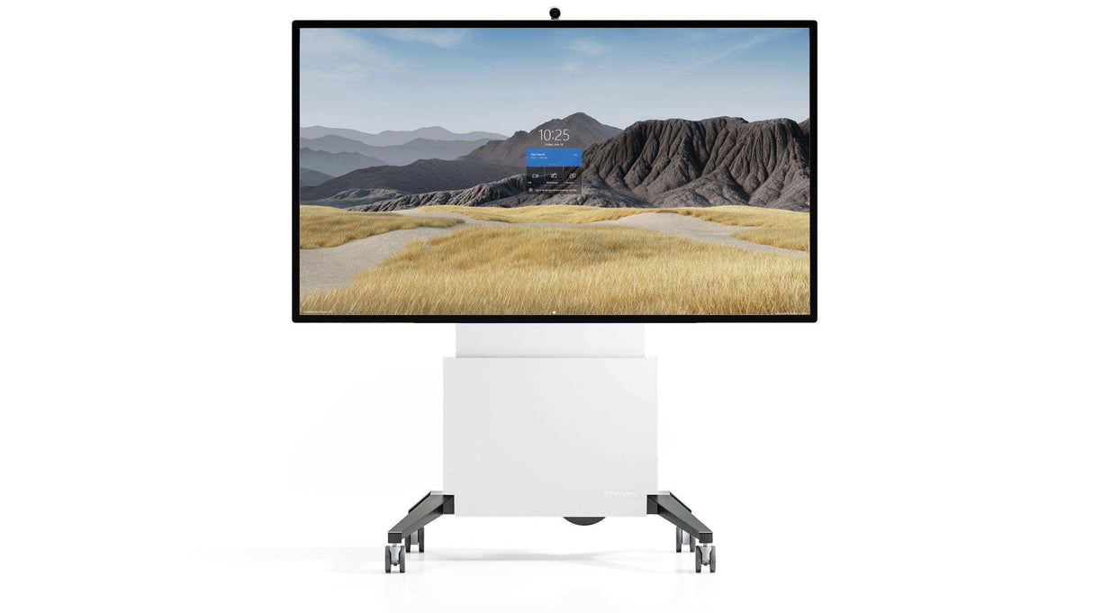 Salamander Surface Hub 2S X-Large Electric Lift Mobile Display Stand, Gray Racks Salamander Designs