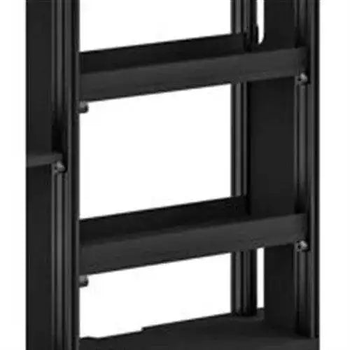 Salamander/D1/347AMXL/BL/WE 4-Bay Low profile wall cabinet Single XL mount Berlin/Wenge 10 color opt Racks Salamander Designs