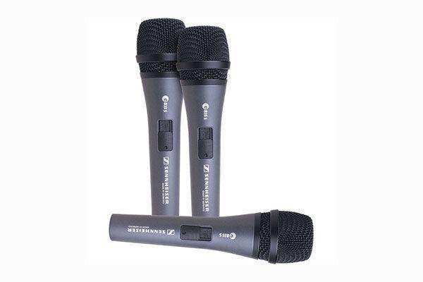 Sennheiser e835-S microphones with MZQ800 clips (3-Pack) - 507359 Microphones Sennheiser