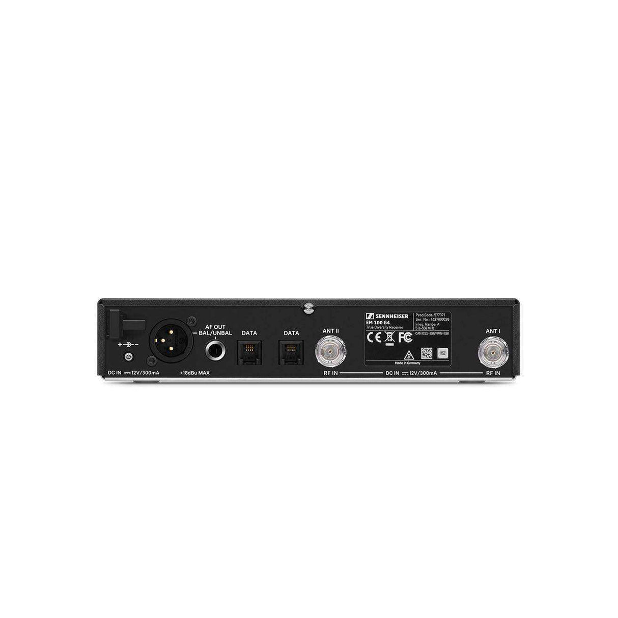 Sennheiser EM 100 G4-A Rackmount true diversity receiver. Includes (1) GA3 rack kit, frequency range: A (516 - 558 MHz) - 509653 Microphones Sennheiser