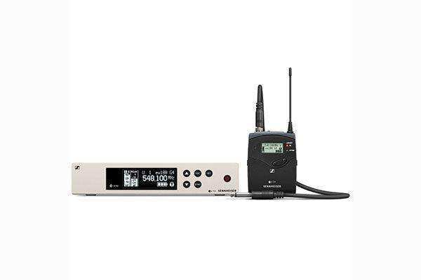 Sennheiser EW 100 G4-CI1 Wireless instrument set. Includes (1) SK 100 G4 bodypack, (1) CI1 instrument cable, (1) EM 100 G4 rackmount receiver, (1) GA3 rack kit and (1) RJ10 linking cable, frequency range:A (516 - 558 MHz) Microphones Sennheiser