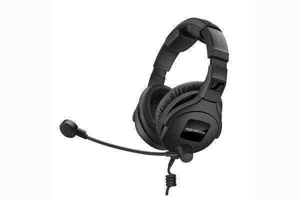 Sennheiser HMD 300 PRO Broadcast headset with ultra-linear headphone response (dual sided, 64 ohm) and microphone (hyper-cardioid, dynamic). Includes (1) HMD 300 PRO headset and (1) wind and pop screen. Cable sold separately Microphones Sennheiser