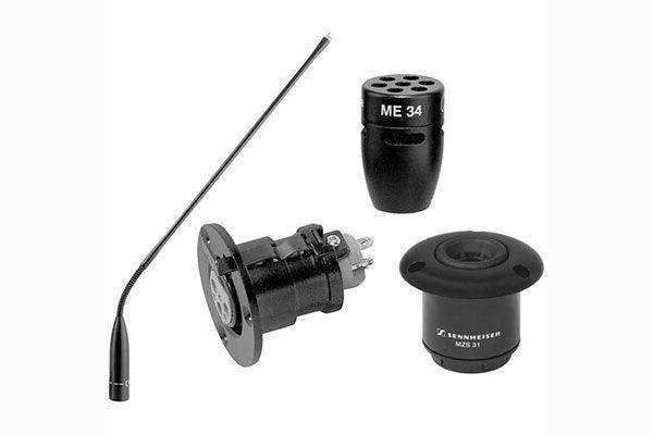 Sennheiser I40-C ME34 cardioid capsule, MZH3040 gooseneck, MZT30 flange mount and MZS31 shock mount Microphones Sennheiser
