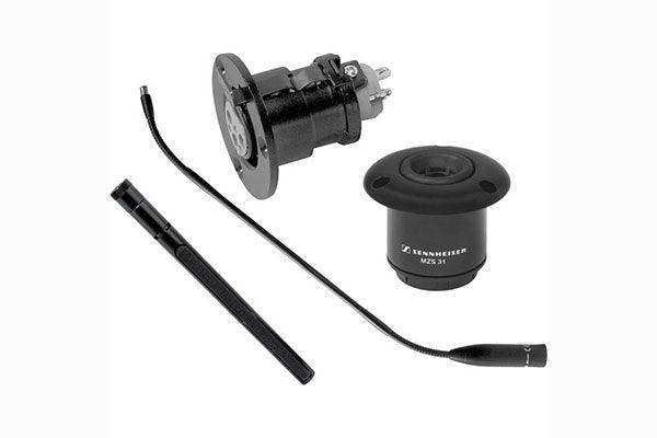 Sennheiser I42-L ME36 lobar mini shotgun capsule, MZH3042 gooseneck, MZT30 flange mount and MZS31 shock mount Microphones Sennheiser