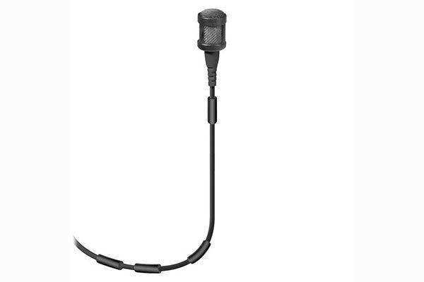 Sennheiser MKE1-5-K Complete MKE 1 lavalier kit featuring (black) MKE1 with 3.3 mm capsule, reduced sensitivity 5 mV/Pa, ultra-thin cable (1.1 mm), pigtails, includes clip MZQ222 and pouch, black Microphones Sennheiser
