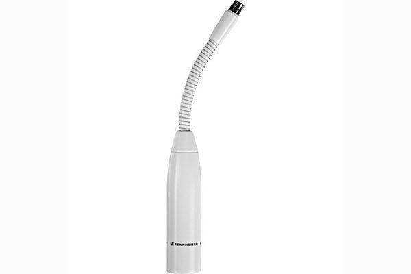 Sennheiser MZH 3015 W IS Series 6 in. (15 cm.) single-flex gooseneck in white with 3-pin XLR connector - 504608 Microphones Sennheiser