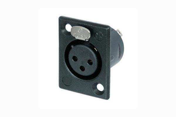 Sennheiser NC3FP-B 3-pin XLR socket Microphones Sennheiser