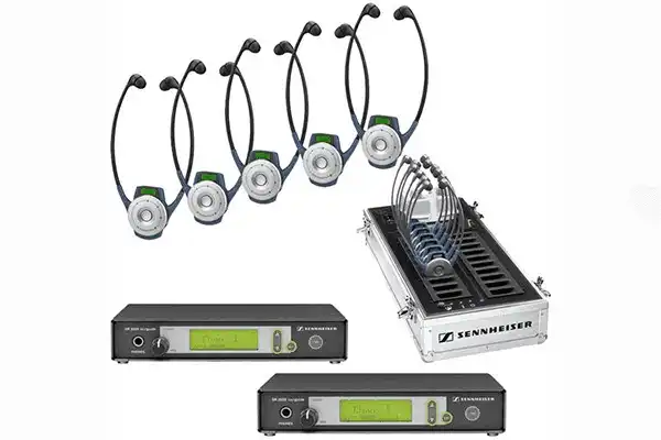 Sennheiser SR2020-D-US Dual Rack-Mountable RF Transmitter/Receiver Kit Assistive Listening Sennheiser