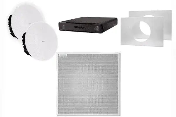 Shure 920P W-V ECOSYSTEM BUNDLE 920P: (1) MXA920, (1) P300-IMX, (2) MXN5W-C + Tile Bridge Audio Conferencing Shure