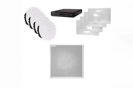 Shure 920Q W-V ECOSYSTEM BUNDLE 920Q: (1) MXA920W-S, (1) P300-IMX, (4) MXN5W-C + Tile Bridge Audio Conferencing Shure