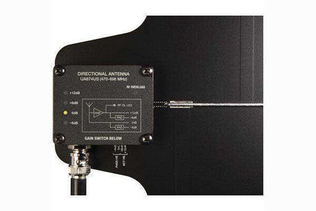 Shure Active Directional Antenna with Gain Switch (902-960 MHz) - UA874XA Microphones Shure