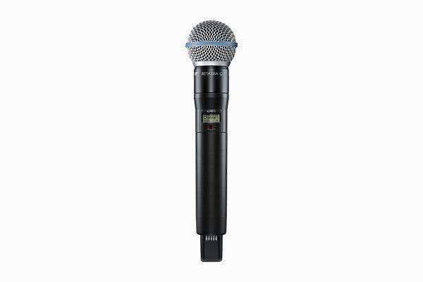 Shure ADX2FD/B58 Digital Handheld Wireless Microphone Transmitter with Beta 58A Capsule Microphones Shure