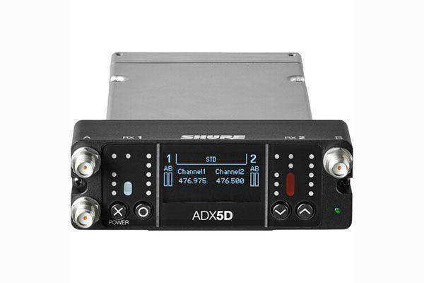 Shure ADX5DUS Digital Dual-Channel Slot-Mount Wireless Receiver Microphones Shure ADX5DUS=-A