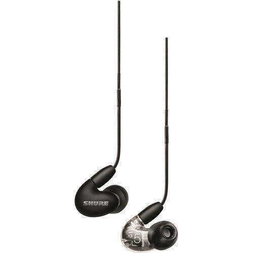 Shure AONIC 5 Sound-Isolating Earphones - SE53BACL+UNI, SE53BABK+UNI, SE53BARD+UNI Headphones Shure Smoky Black
