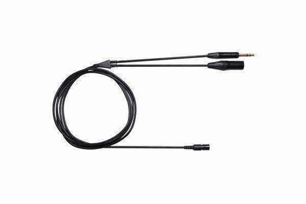 Shure BCASCA-NXLR3QI Detachable cable with Neutrik 3 Pin XLR Male connector and 1/4'' stereo plug Microphnes Shure