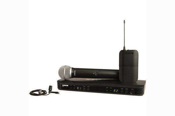 Shure BLX1288/CVL-H11 BLX1288 COMBO W/CVL AND PG58 Microphnes Shure