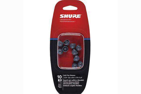 Shure EASFX1-10M Medium soft flex sleeves for SE115, SE315, SE425 and SE535 earphones - 5 Pair (Priced separately, must purchase in quantities of 5) Microphones Shure