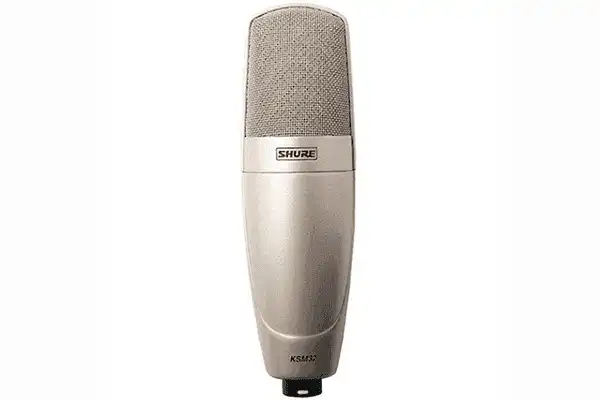 Shure KSM32/SL Cardioid Studio Condenser Microphone–Studio Model (Champagne), with A32SM and Aluminum Case Microphnes Shure