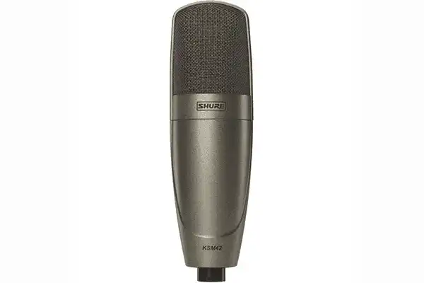 Shure KSM42/SG Large Dual-Diaphragm, Side-Address Condenser Vocal Microphone (Sable Gray) Microphnes Shure