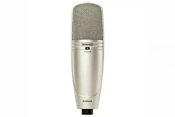 Shure KSM44A/SL Multi-Pattern, Large Diagphragm, Side-Address Condenser Studio Microphone (Cristal) Microphnes Shure
