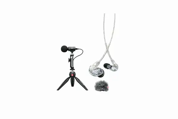 Shure MV88+SE215-CL Portable Videography Bundle Microphones Shure