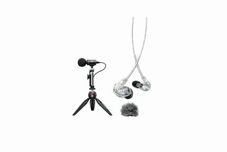 Shure MV88+SE215-CL Portable Videography Bundle Microphones Shure