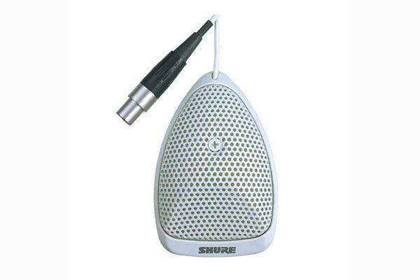 Shure MX391W Microflex Condenser Boundary Microphone (White) Microphones Shure Supercardioid