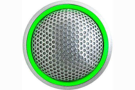 Shure MX395AL/BI-LED Microflex Low-Profile Figure-8 Boundary Microphone with Logic-Control LED for Installs (Silver) Microphnes Shure