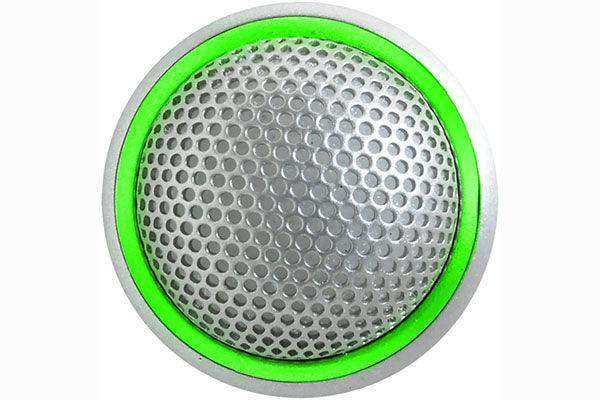 Shure MX395AL/O-LED Microflex Low-Profile Omnidirectional Boundary Microphone with Logic-Control LED for Installs (Silver) Microphnes Shure