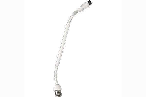 Shure MX410WRLPDF/N 10" Dualflex Gooseneck Mic with No Capsule, No Preamp, and Red LED Ring on Top (White) Microphnes Shure